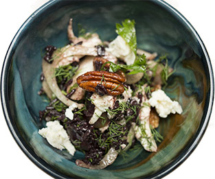 Black rice salad